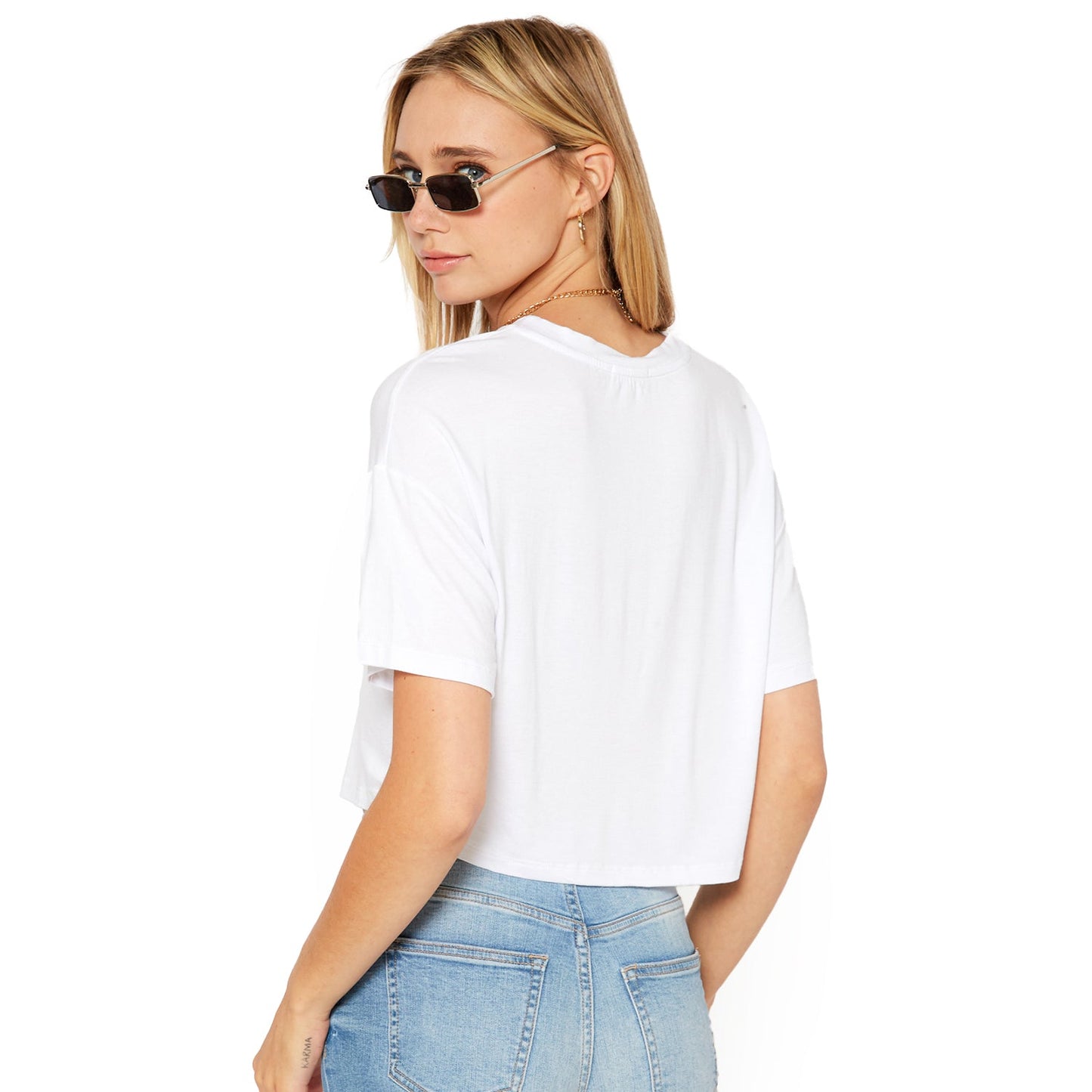 Women's "Take it Easy" Printed Crop Top