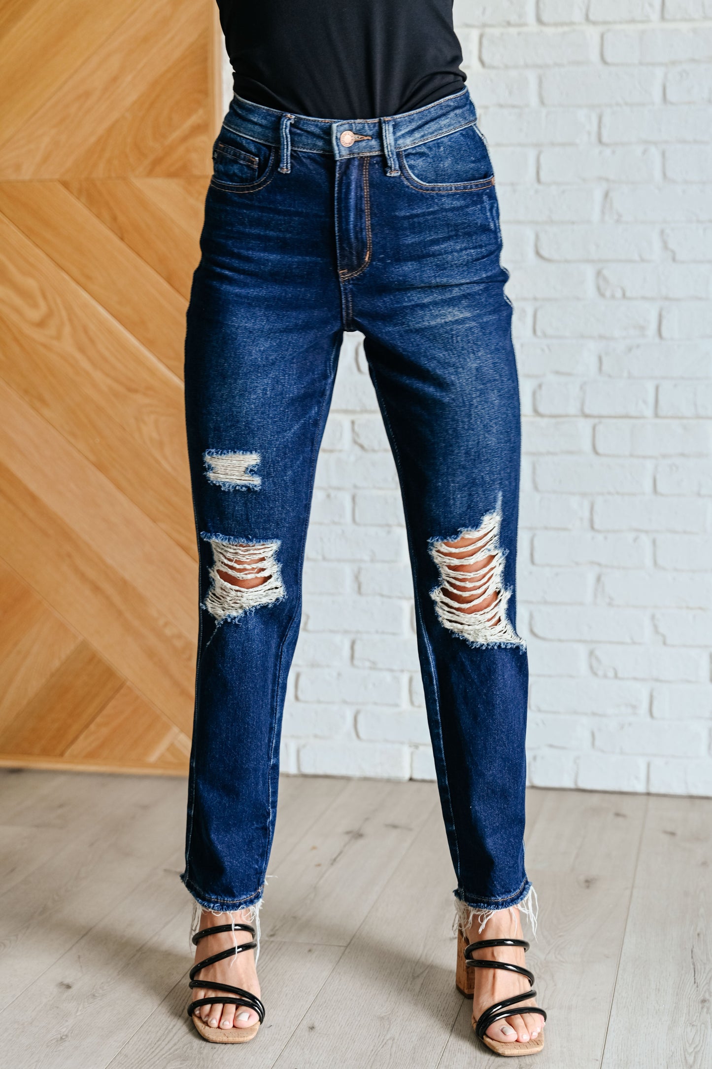 The Perfect Fit High Rise Straight Jeans