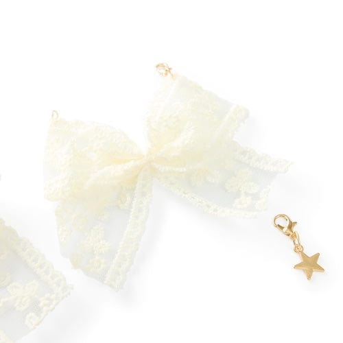Shoe Charm Set - Lace Bows & Gold Charms