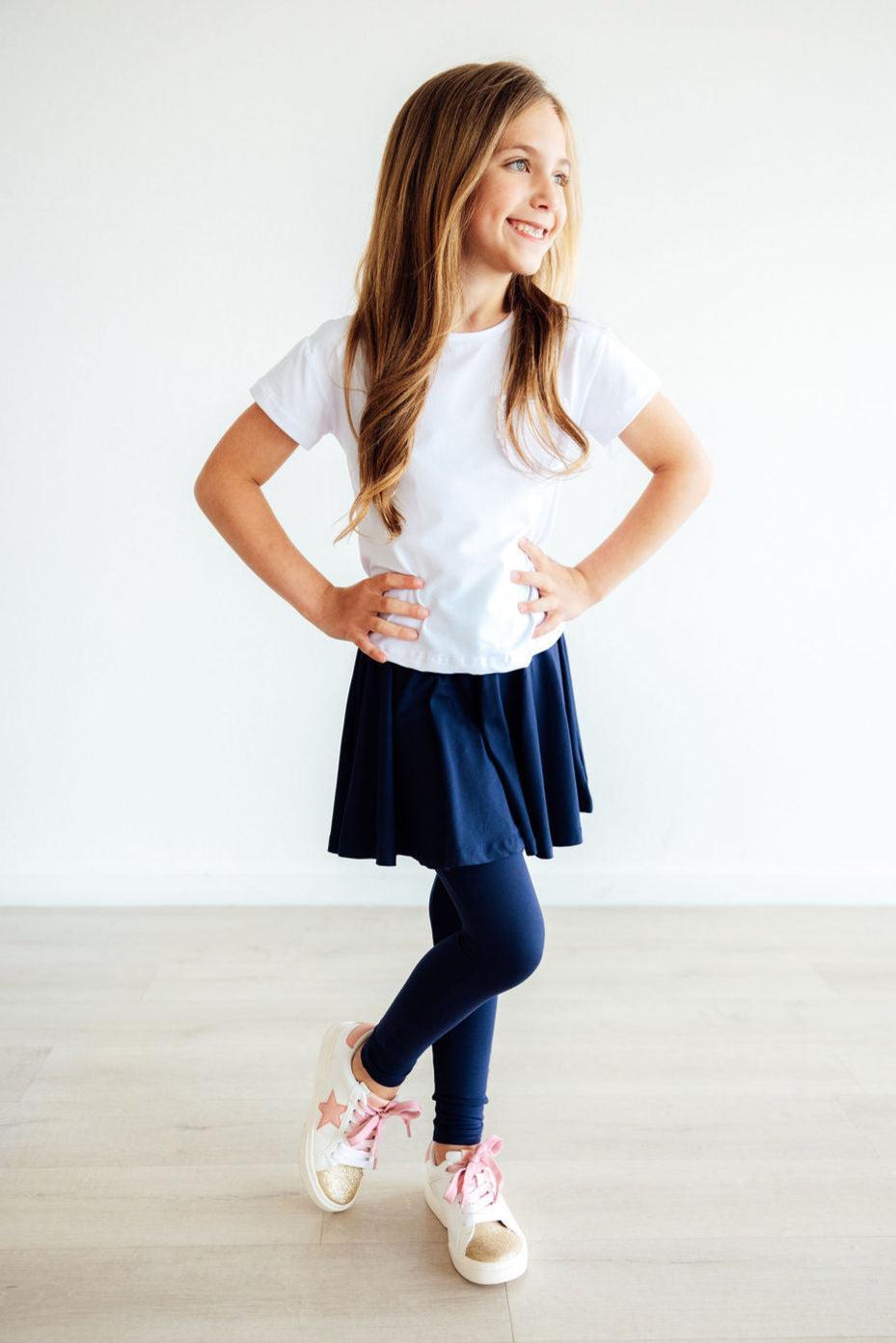 Navy Twirl Skegging