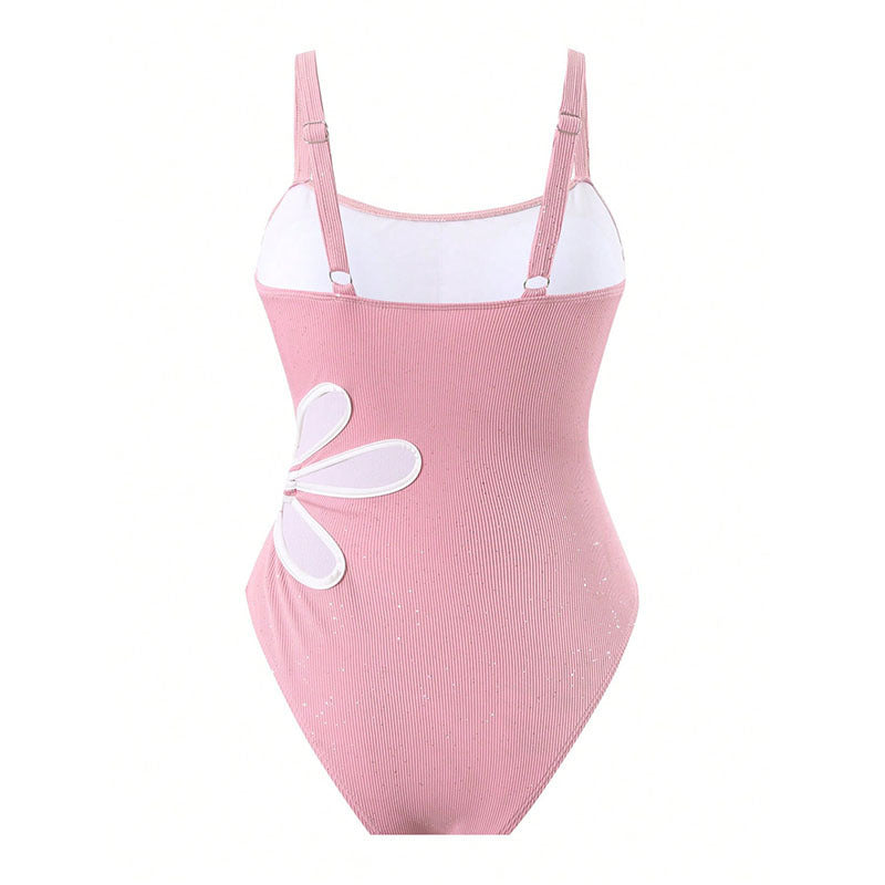 Sparkle Flower Cutout One Piece