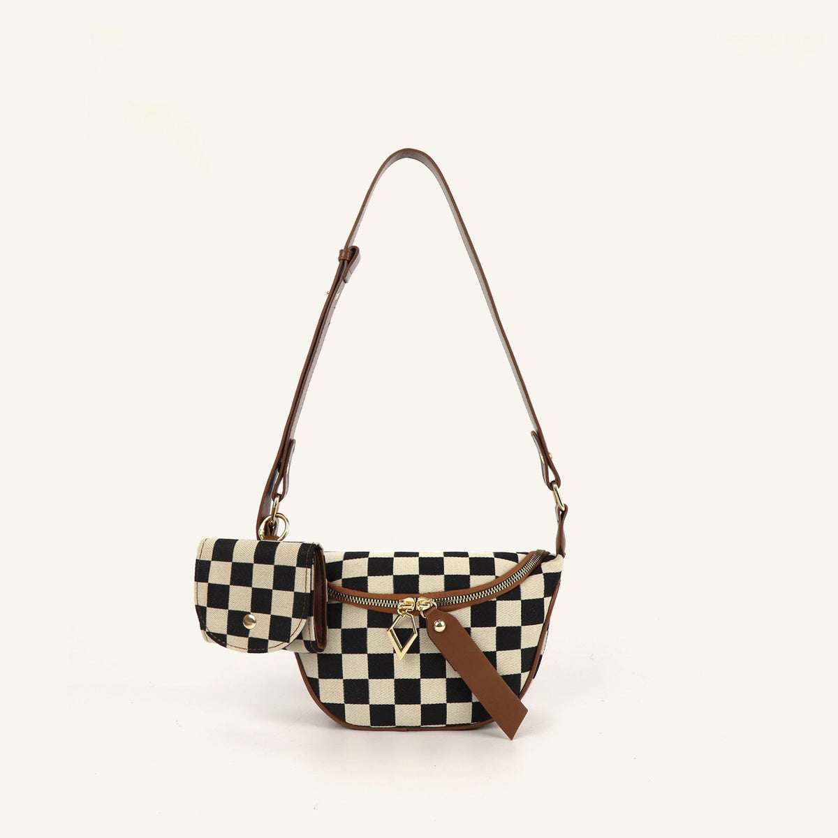 Checkerboard Chest Bag