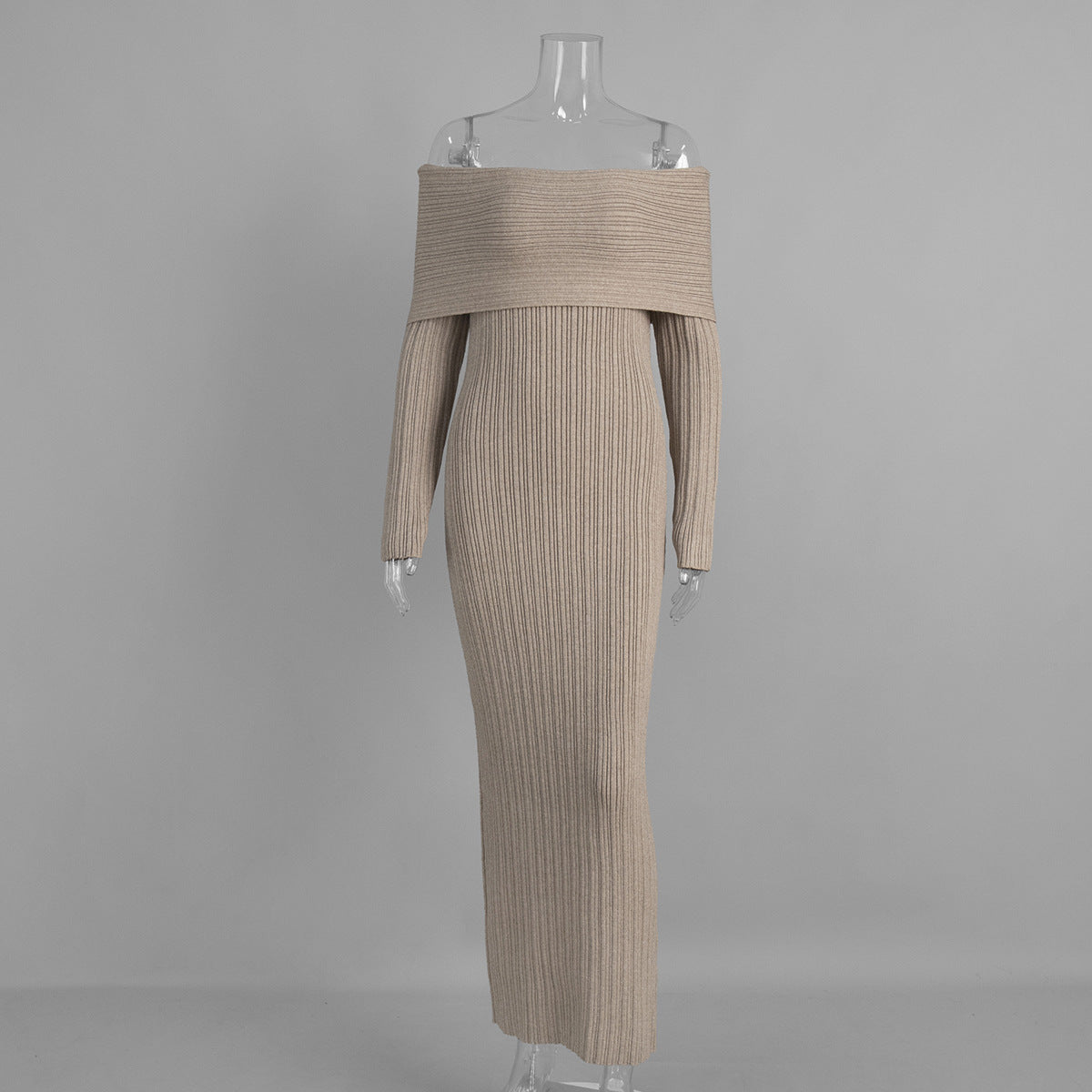 Off The Shoulder Knitted Dress