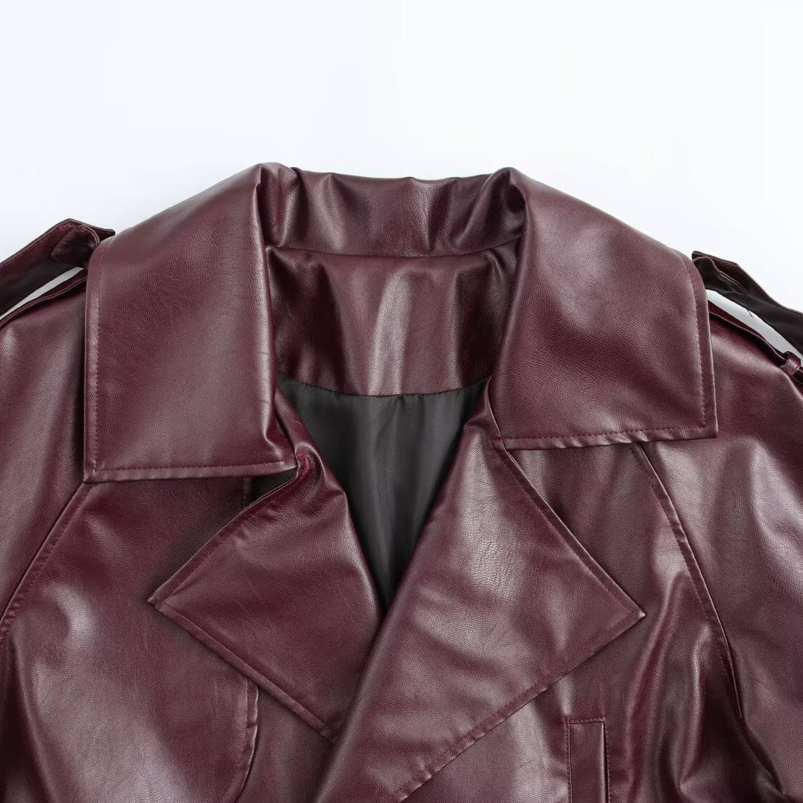 Faux Leather Moto