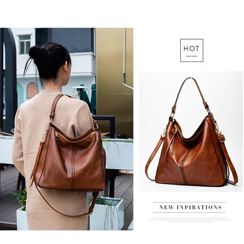 Vegan Leather Hobo Handbag