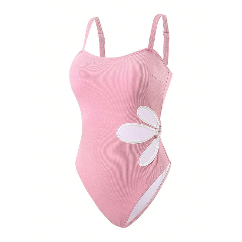 Sparkle Flower Cutout One Piece