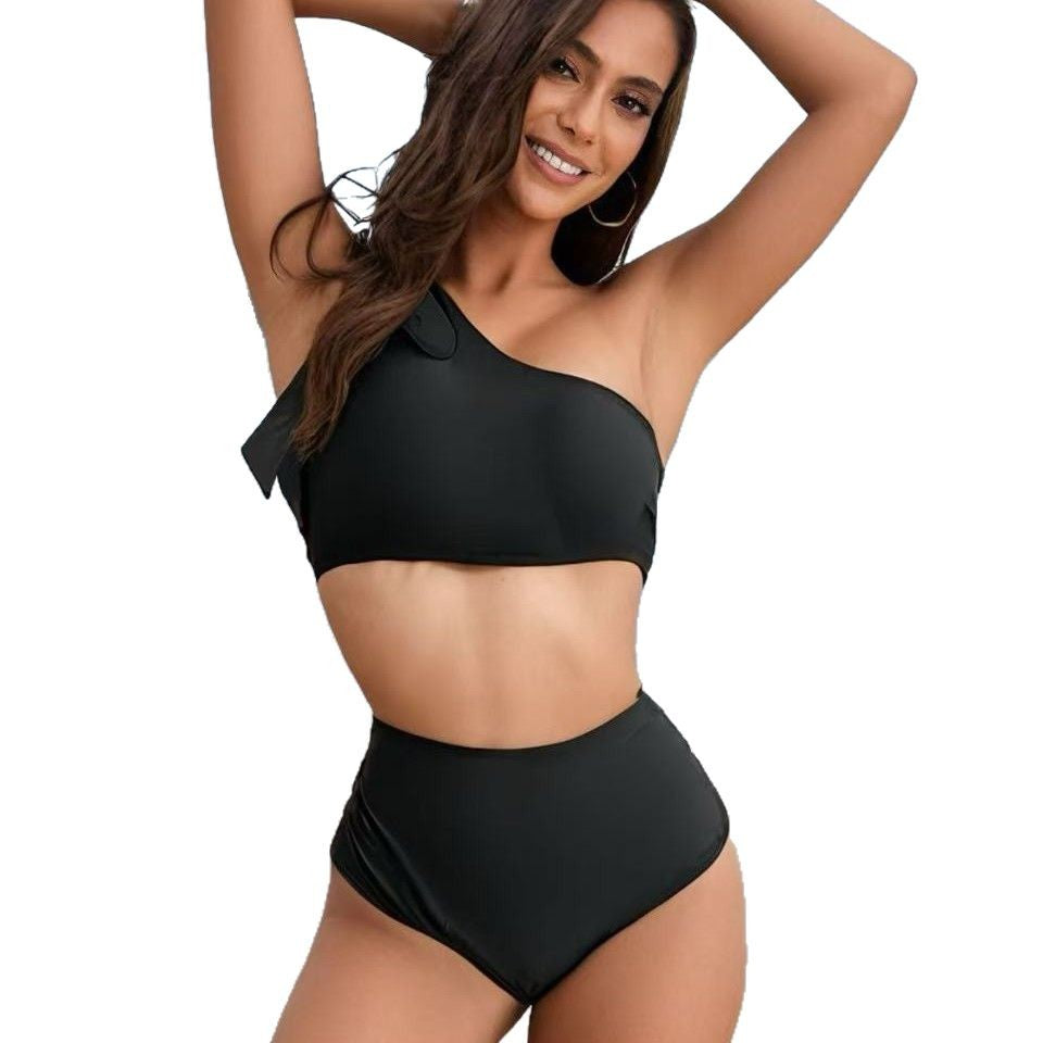 Push Up High Waist Tummy Control Slimming Two Piece Bikini Swimsuit