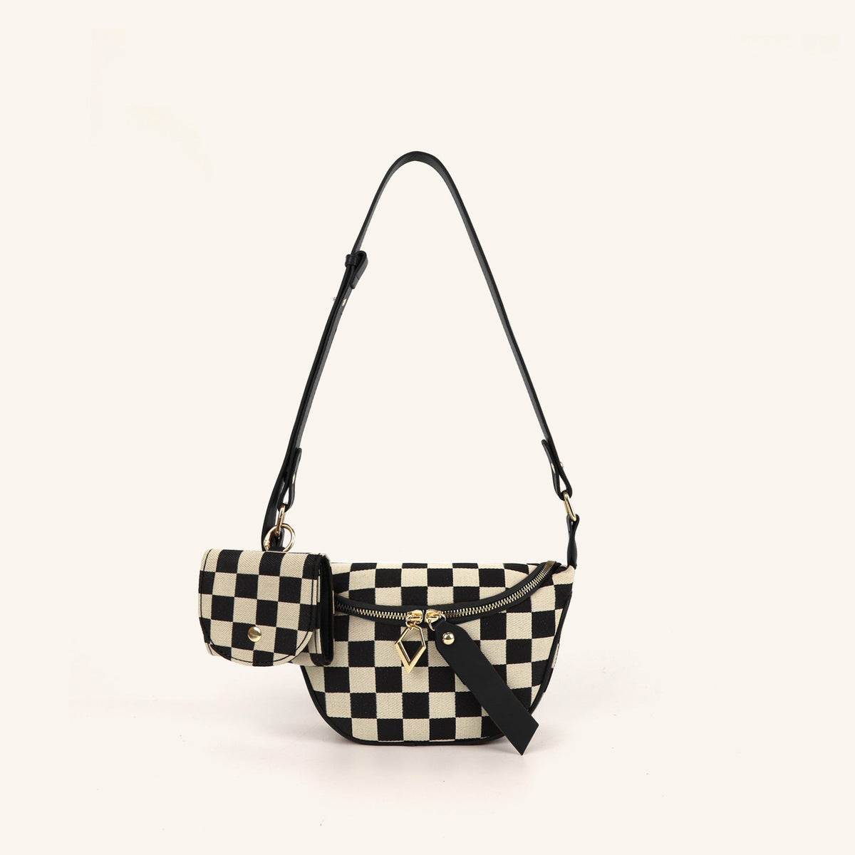 Checkerboard Chest Bag