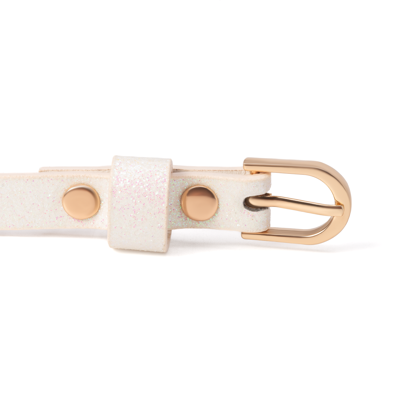 Girls Ultra Skinny Sparkly Glitter Leather Belt- Ages 1-14 Years