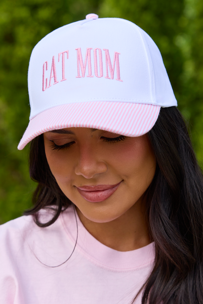 Cat Mom Pink Hat