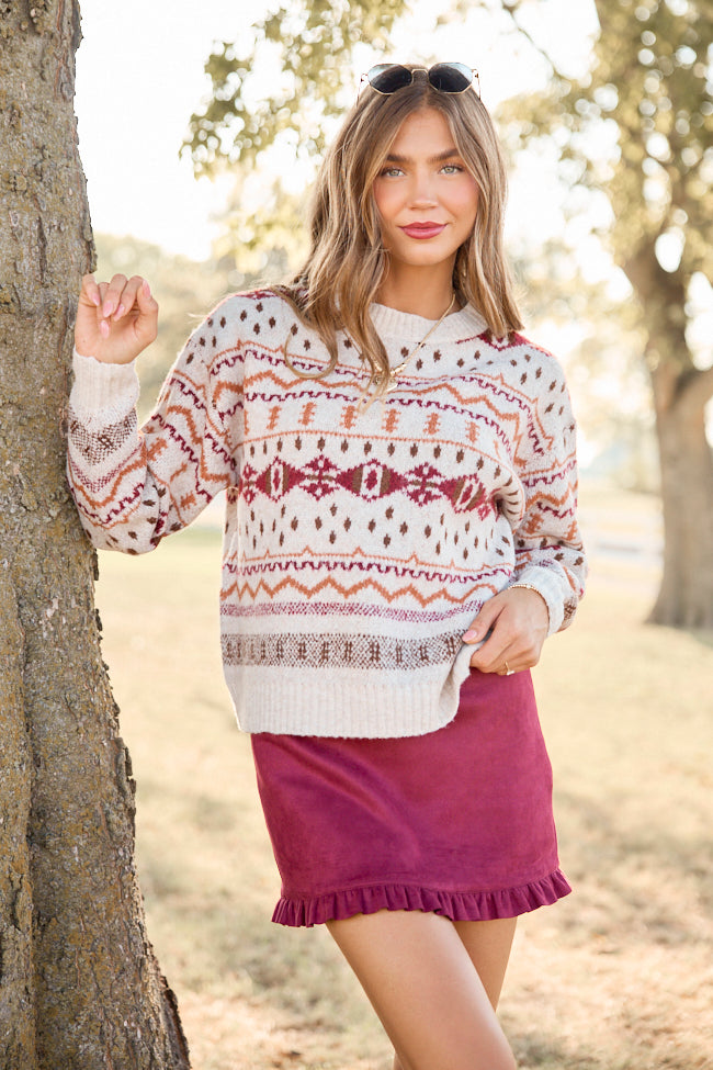 Fireside Stories Fair Isle Sweater