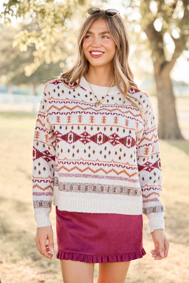 Fireside Stories Fair Isle Sweater