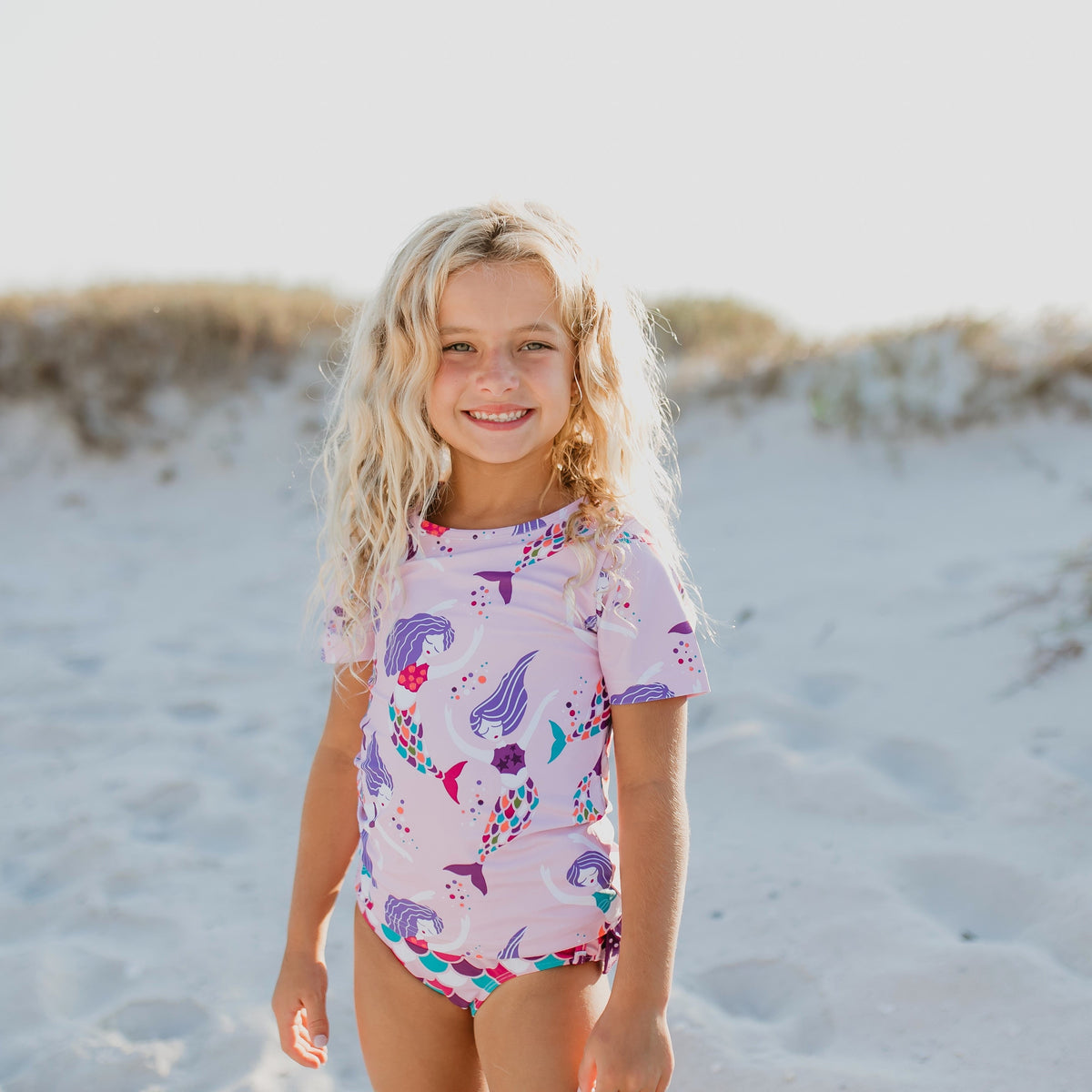 Sophie Mermaid Rash Guard Swimsuit