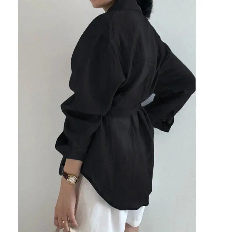 Chic Long Sleeve Button-Down Shirt