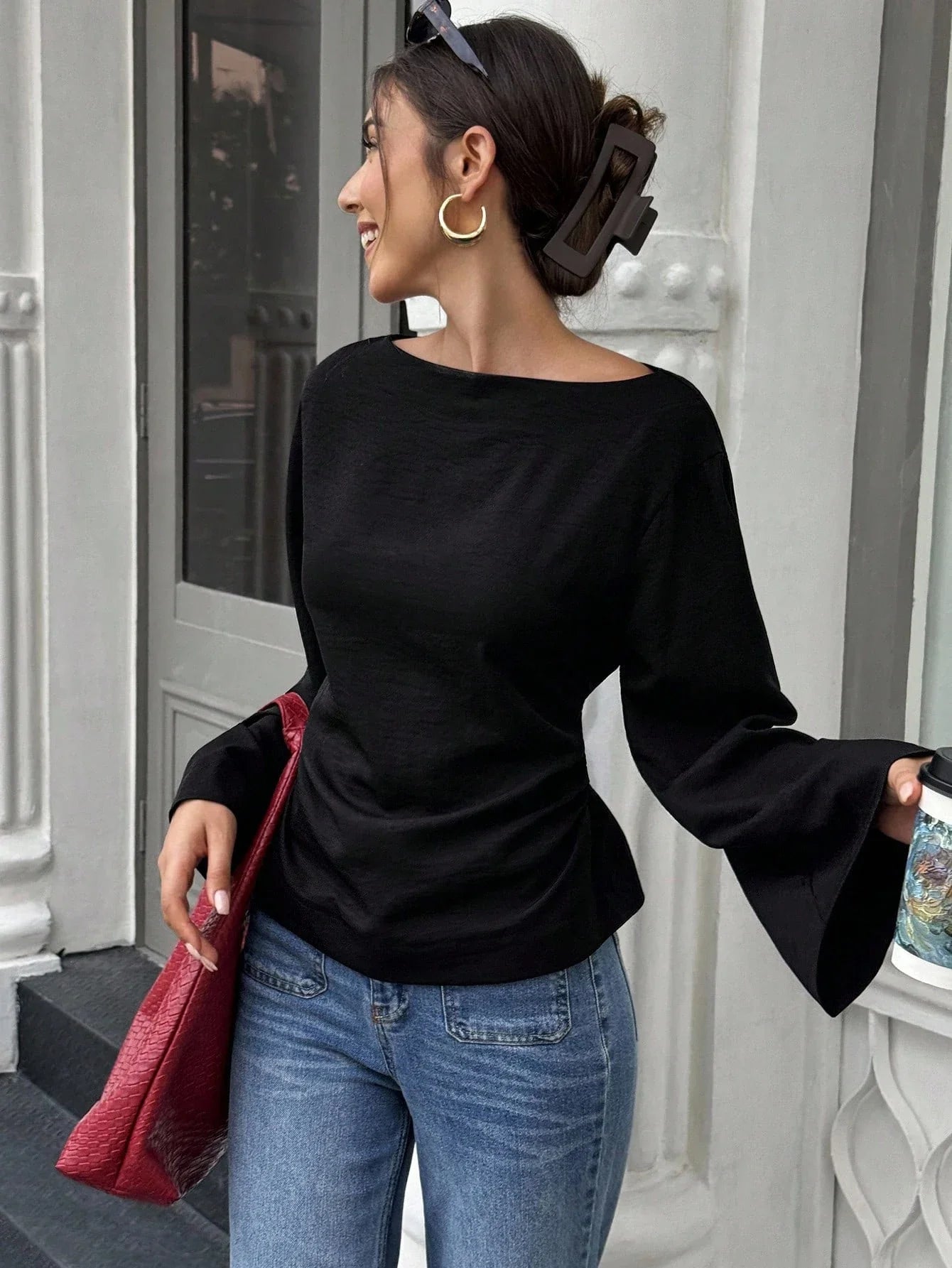 Flare Long Sleeve Top