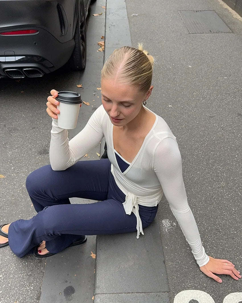 Front Tie Yoga Top
