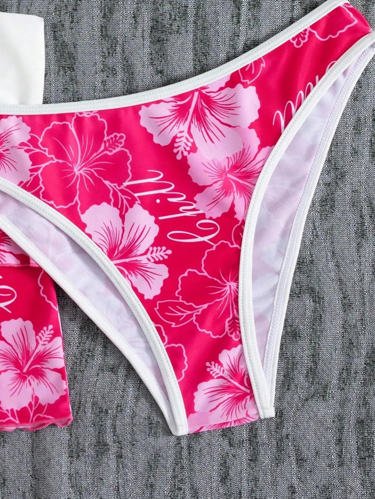 Contrast Bikini Set