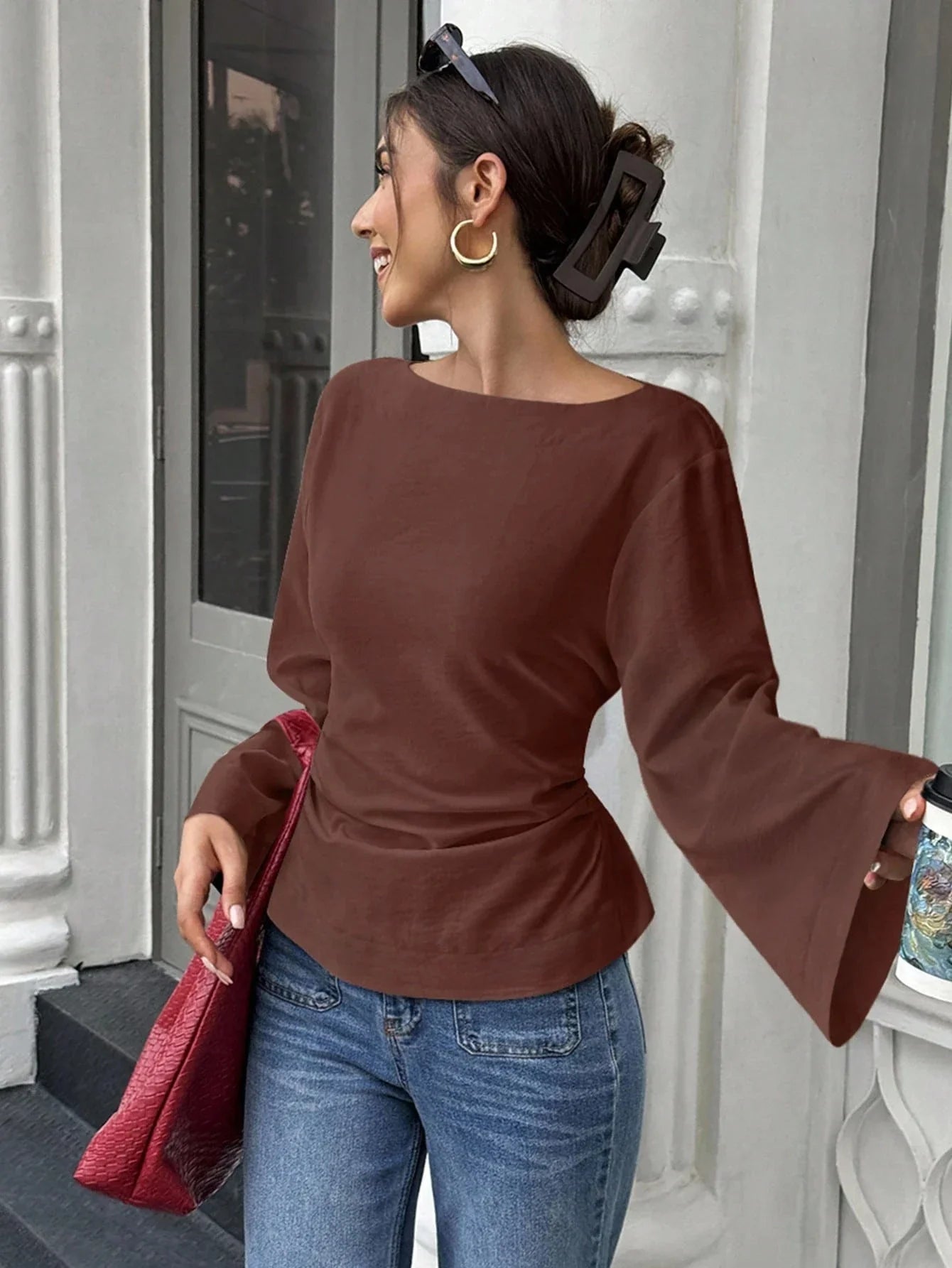 Flare Long Sleeve Top