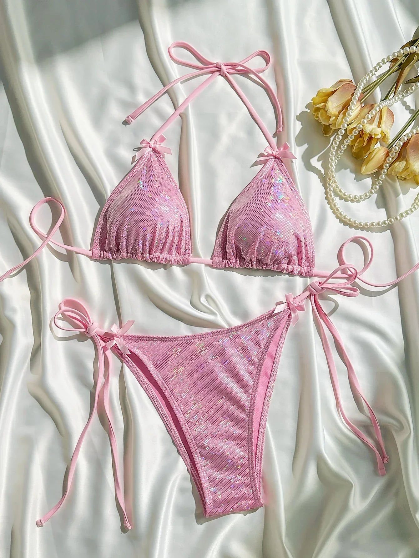 Shiny Pink Bikini