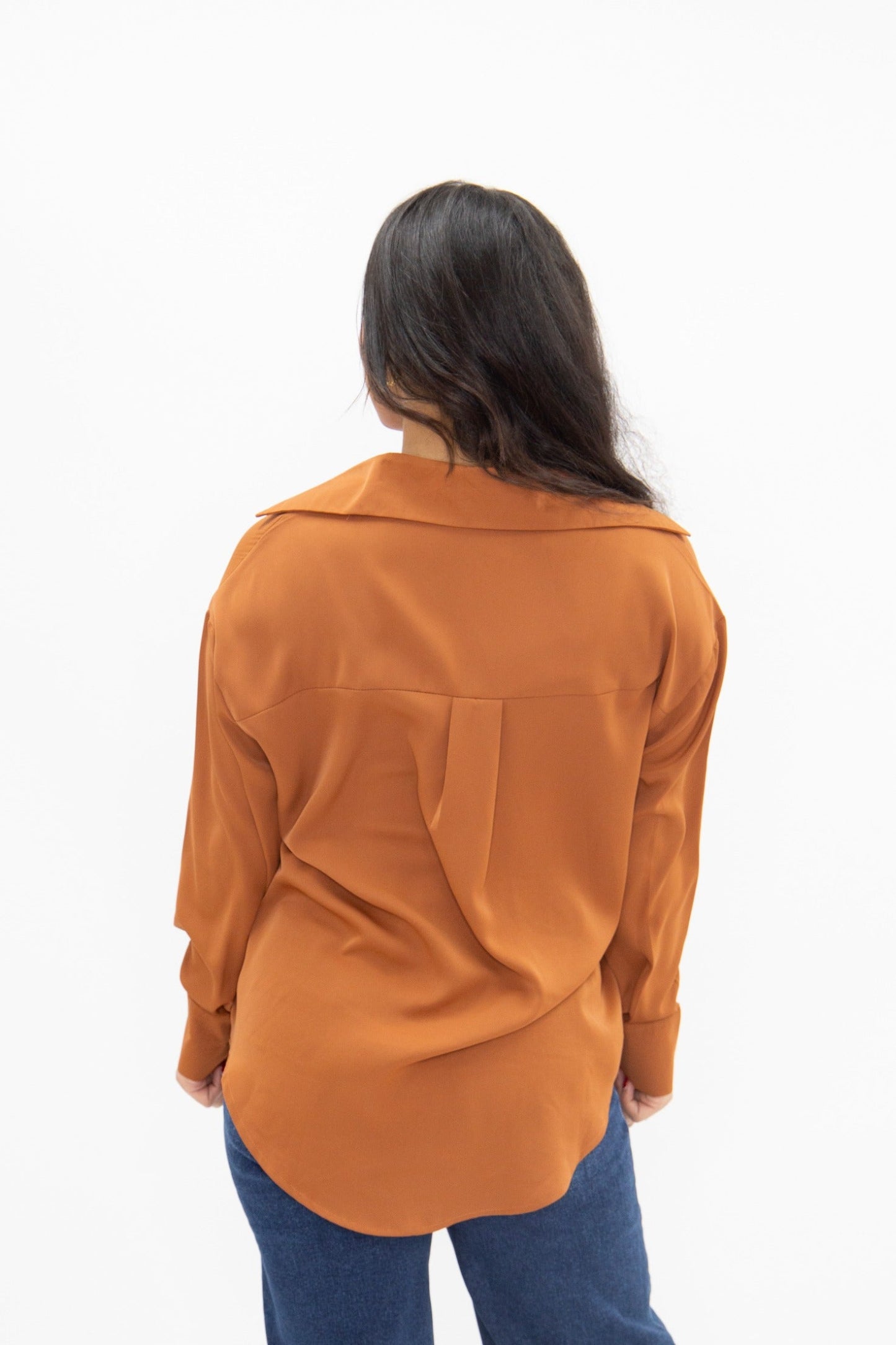 Kathryn Classic Button-Up, Rust