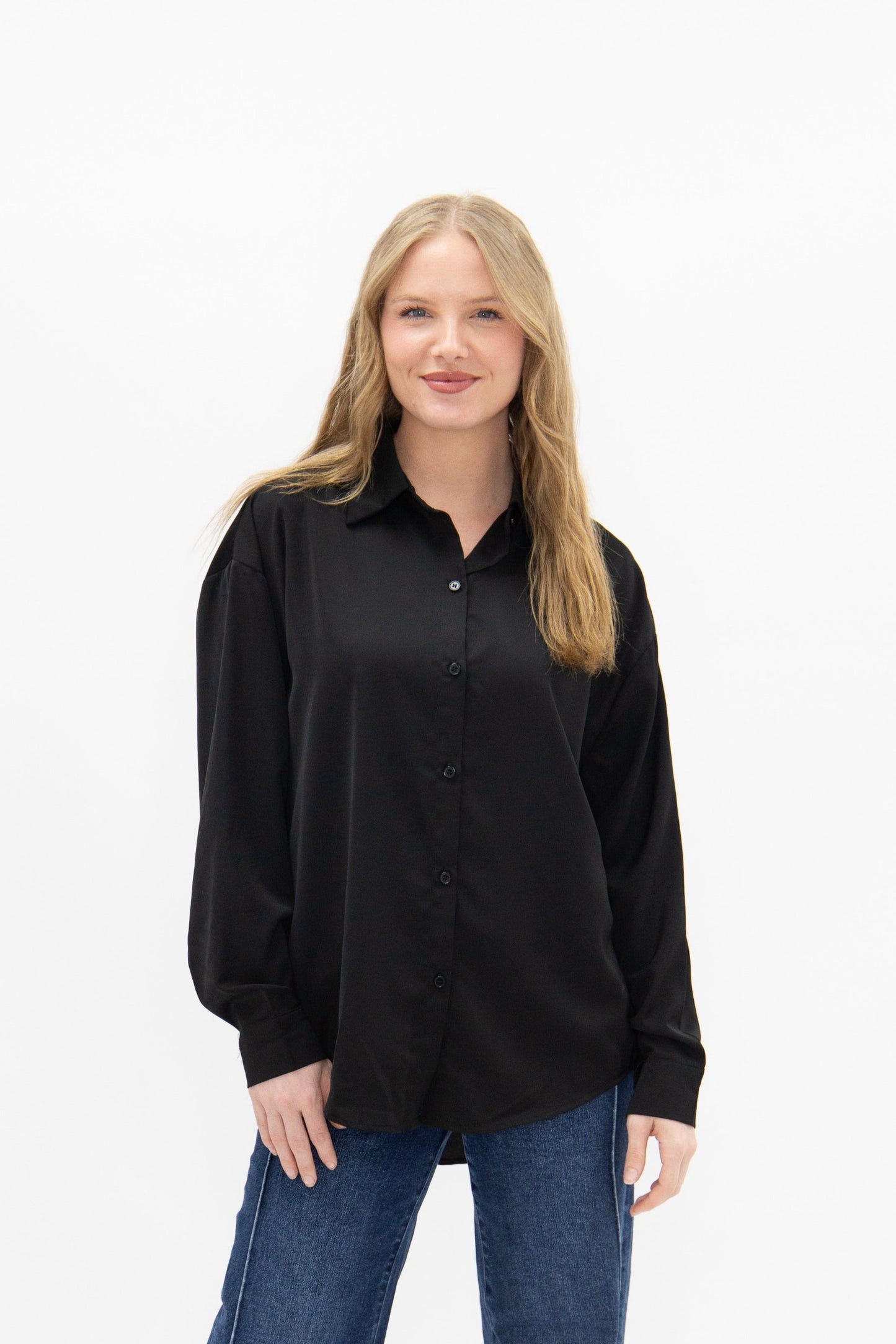 Kathryn Button-Up, Black