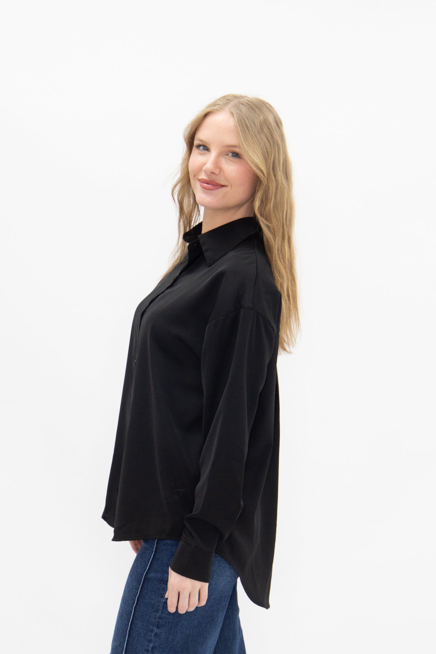 Kathryn Button-Up, Black
