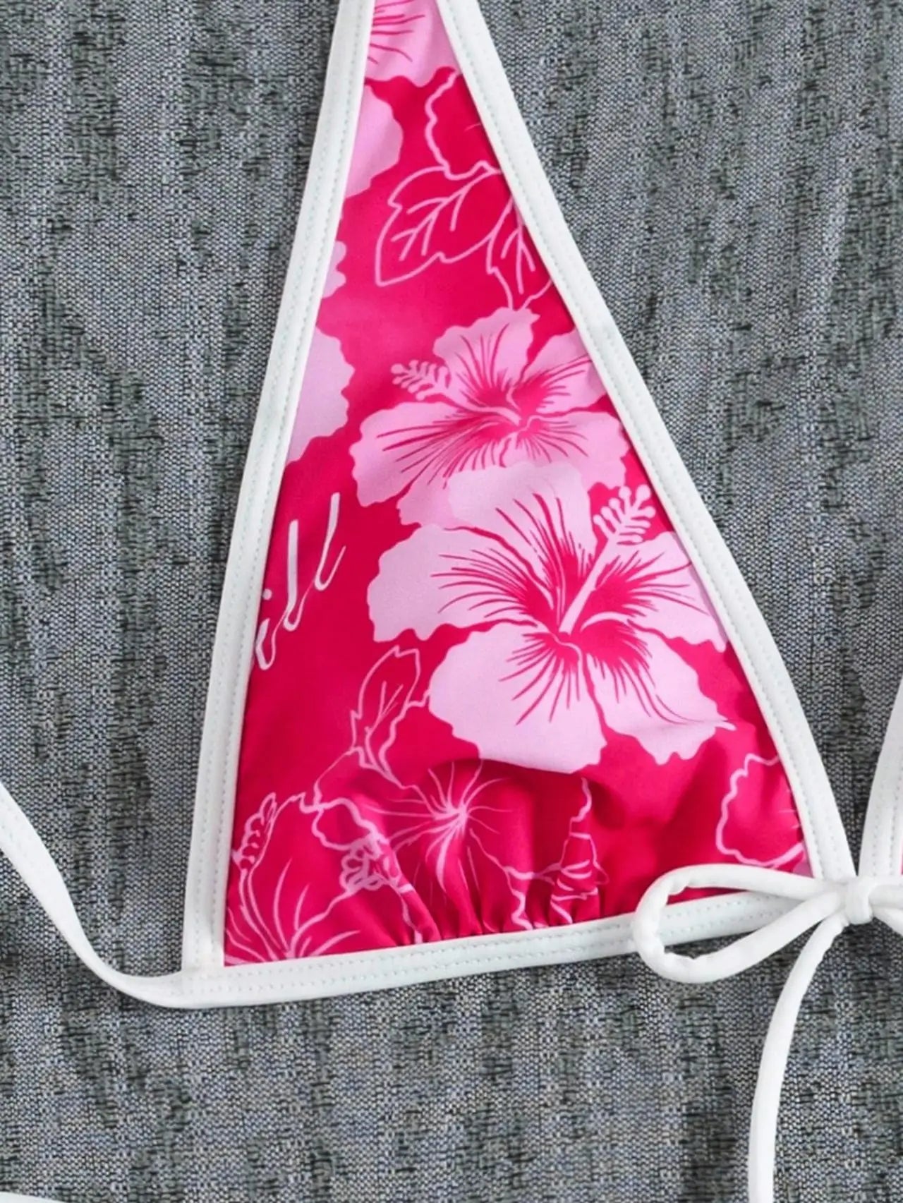 Contrast Bikini Set