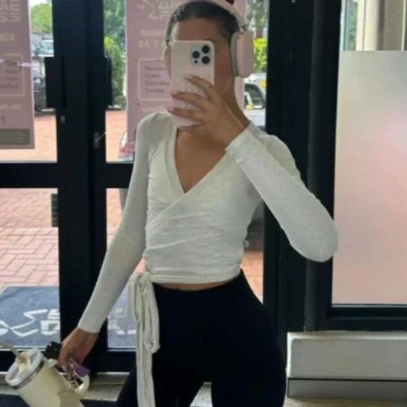 Front Tie Yoga Top