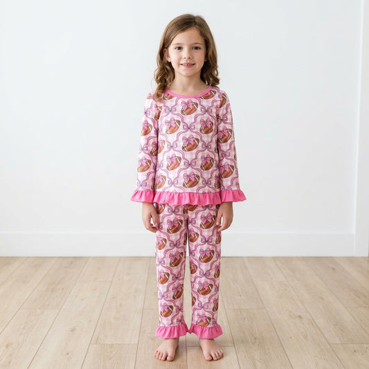 Ruffle Football Jammies