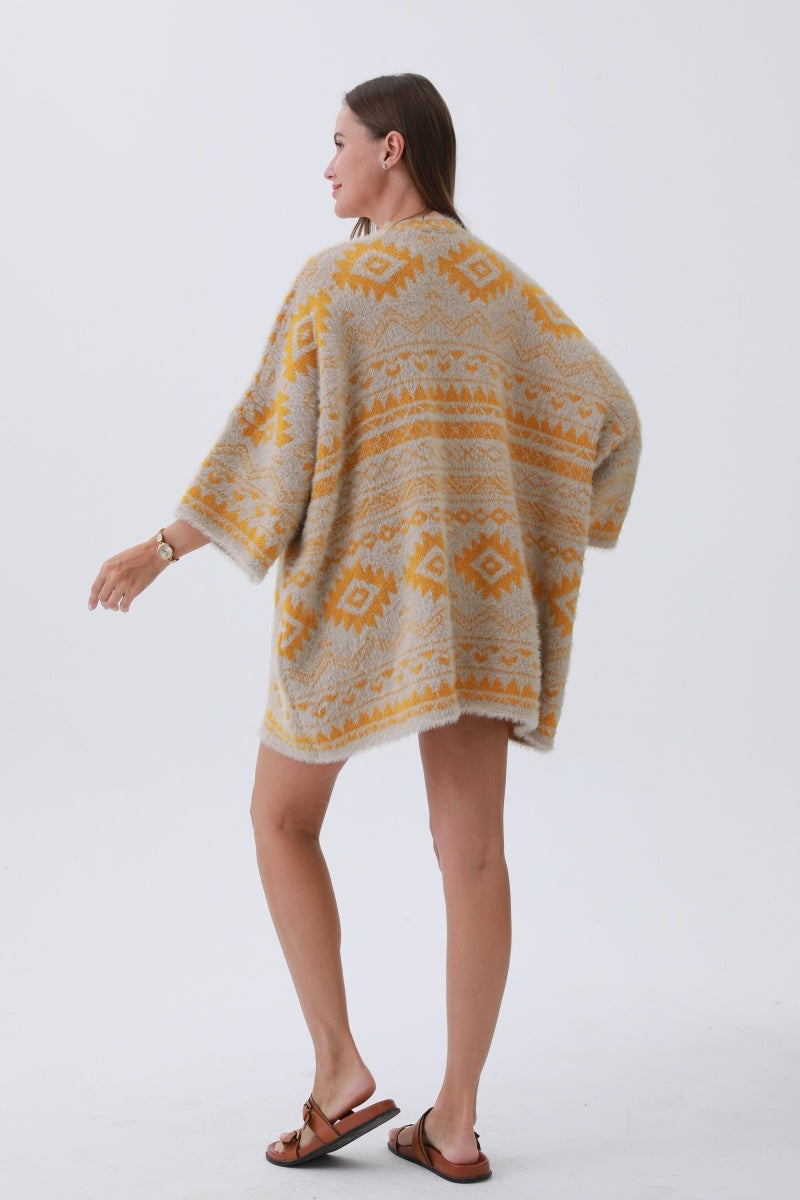 Aztec Soft Knit cardigan with Tribal Print - Western Vibe 🌵 Leto Collection