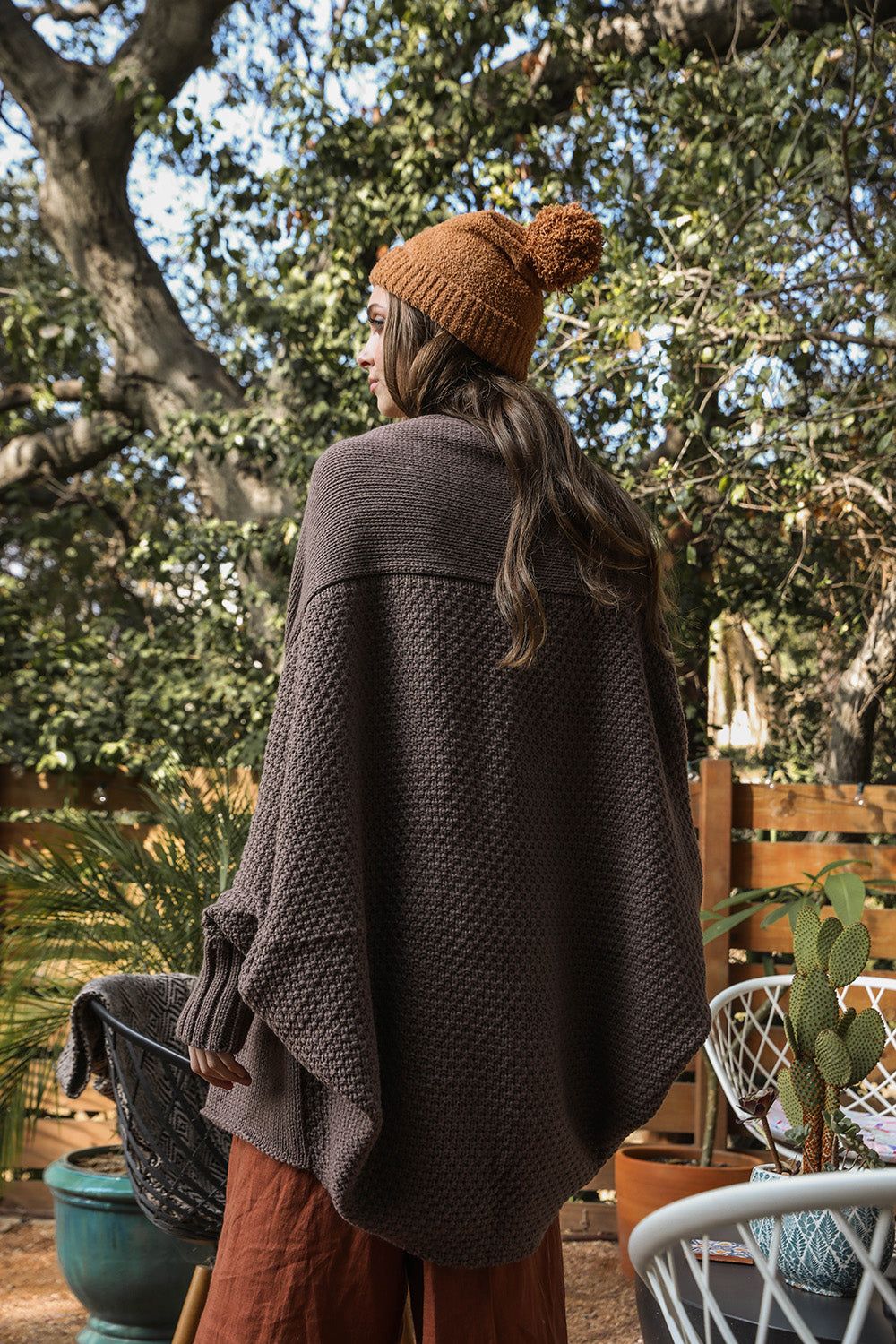 Cuddly Bat Sleeve Knit Cardigan Leto Collection