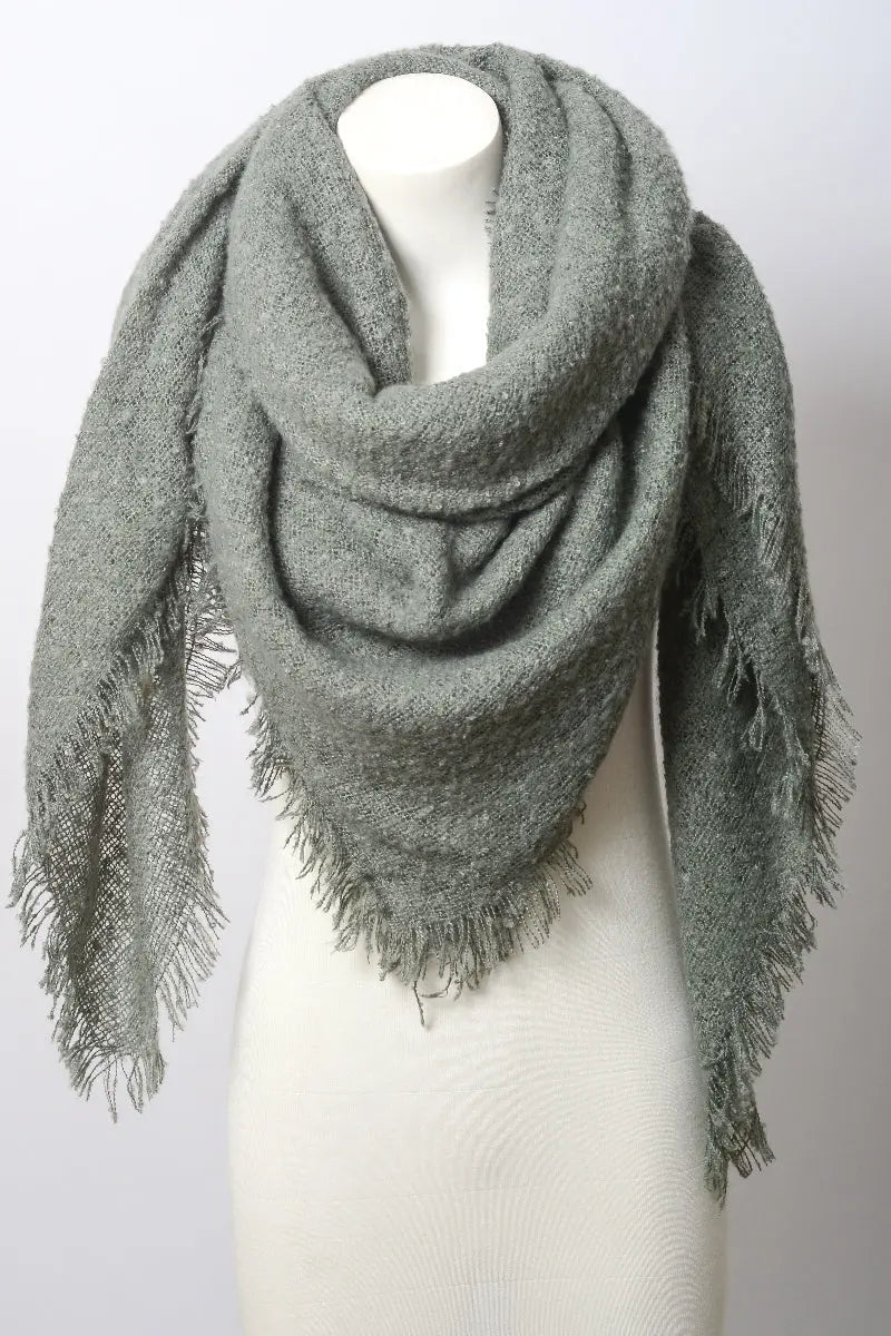 Mohair Square Blanket Scarf
