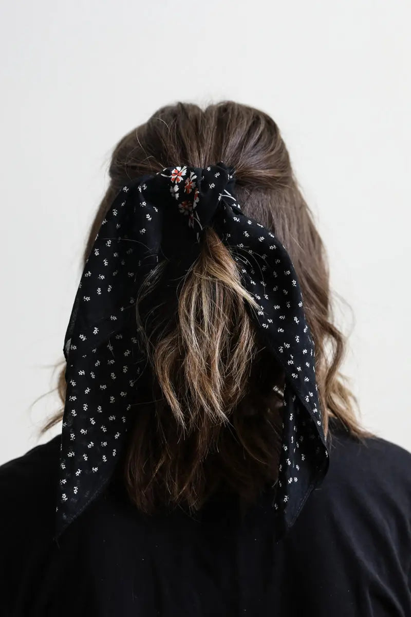 Dotted & Floral Bandana
