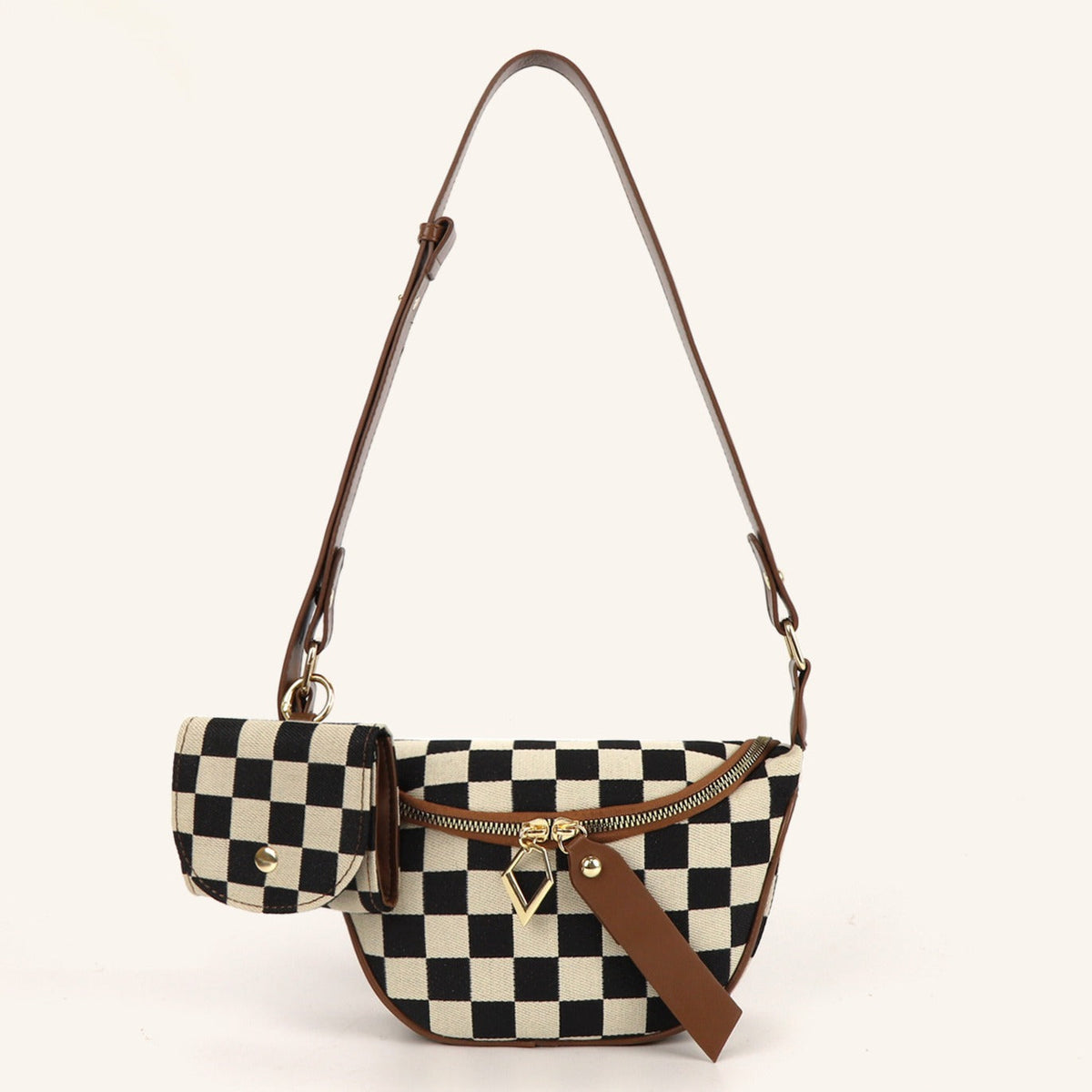 Checkerboard Chest Bag