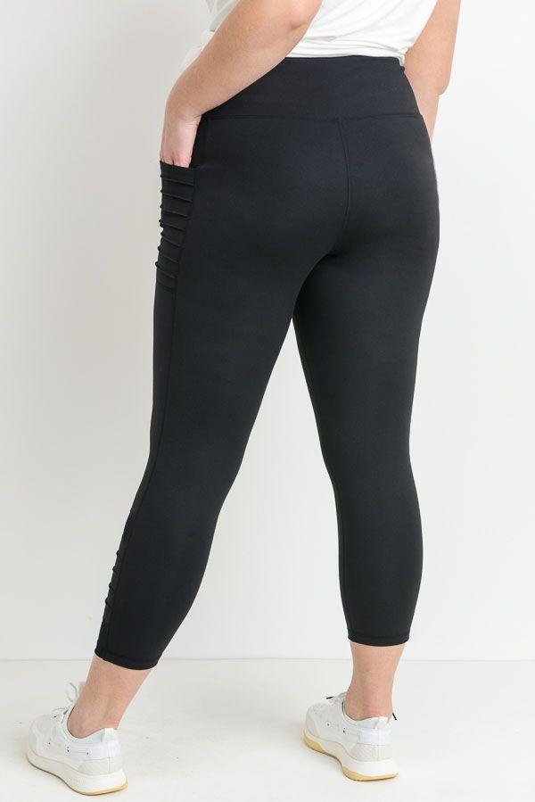High Waisted Ribbed Leggings With Pockets