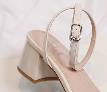 Open-toed Fairy Style Heel Sandal