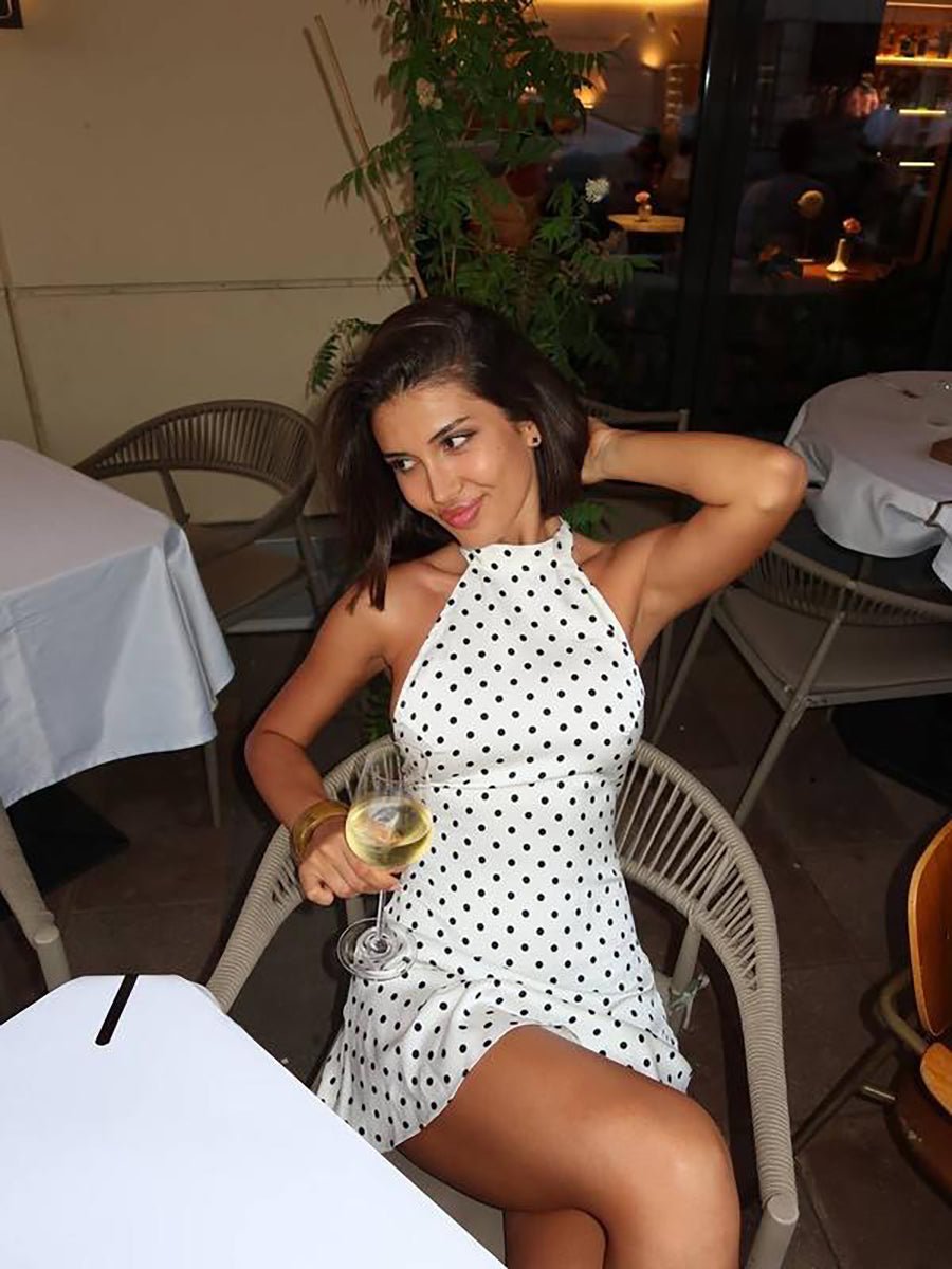 Cheryl Dot Printed A-Line Dress
