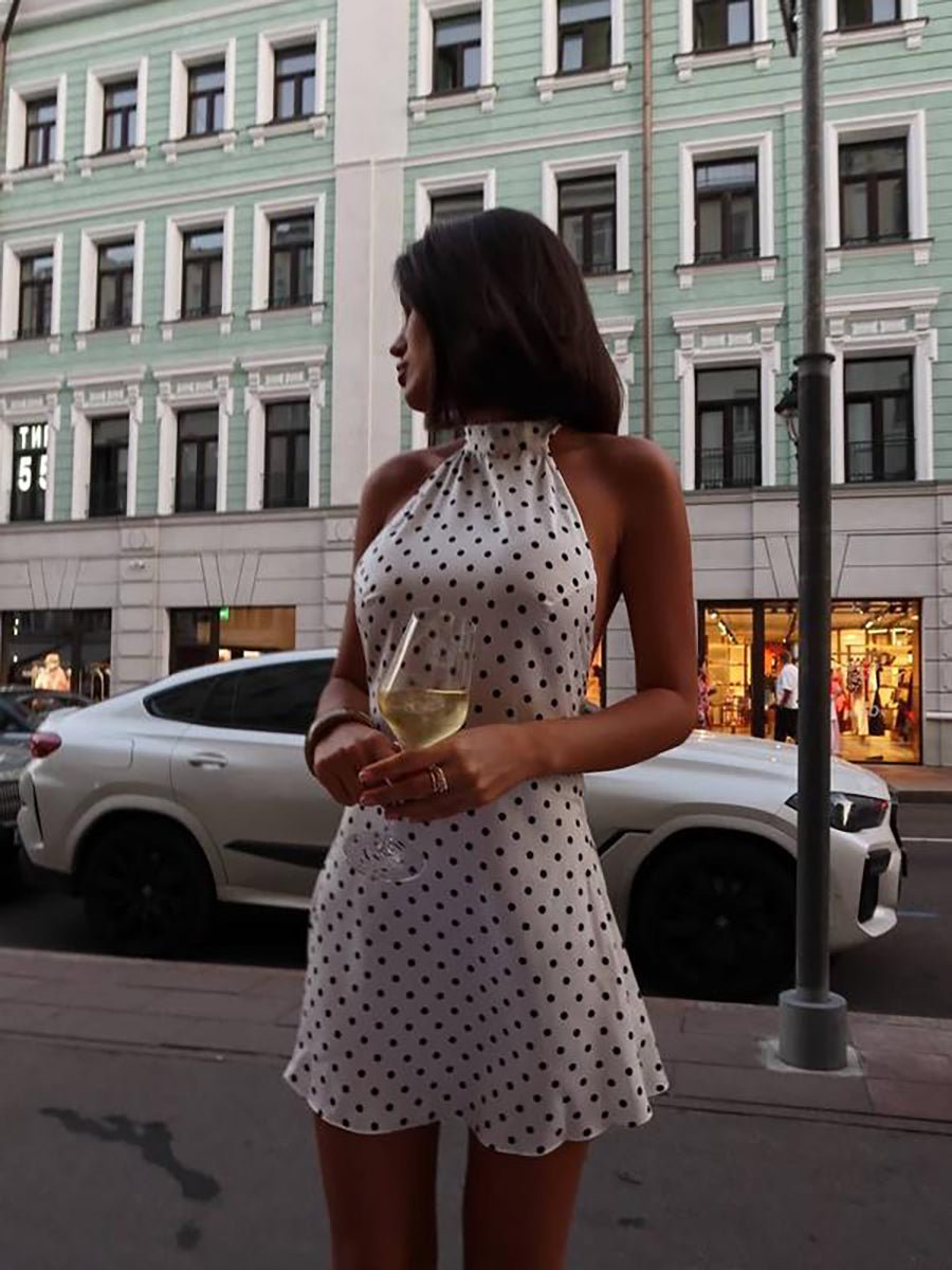 Cheryl Dot Printed A-Line Dress