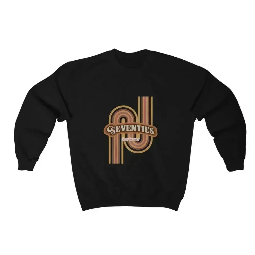 70's Retro Sweatshirt - Vintage Loose Fit Crewneck