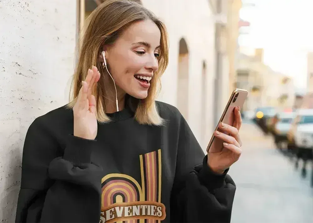 70's Retro Sweatshirt - Vintage Loose Fit Crewneck
