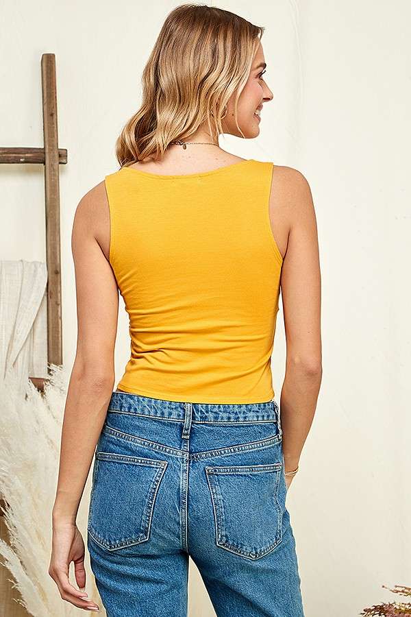 Laced Detail Tank Top