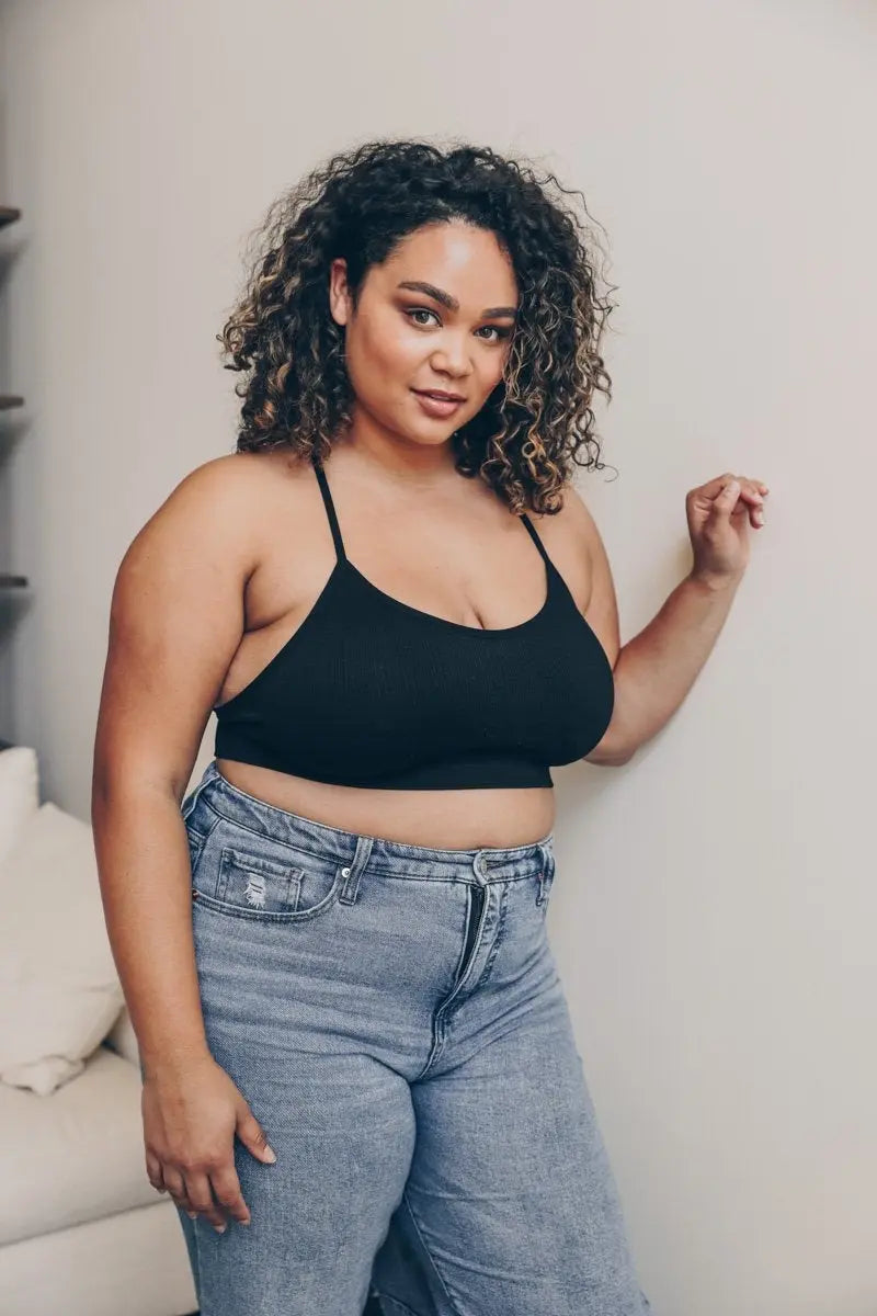Tattoo Back Bralette – Seamless Design with Mesh Detail
