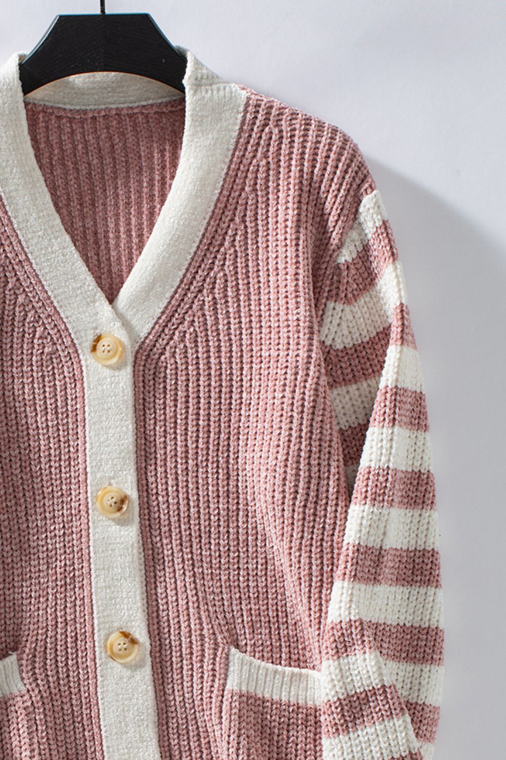 Striped Long Sleeve Cardigan