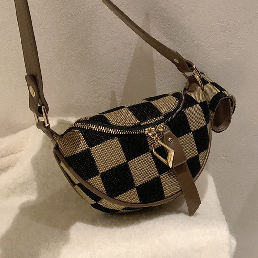 Checkerboard Chest Bag
