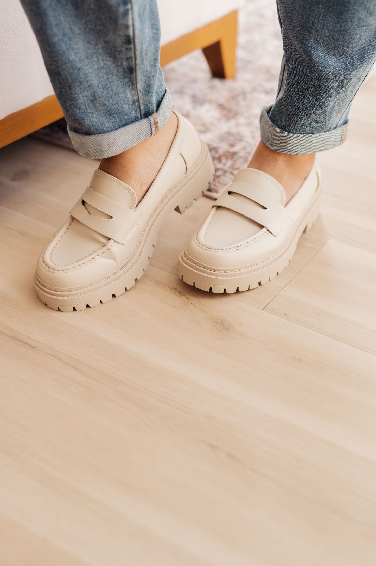 Loafers in Bone