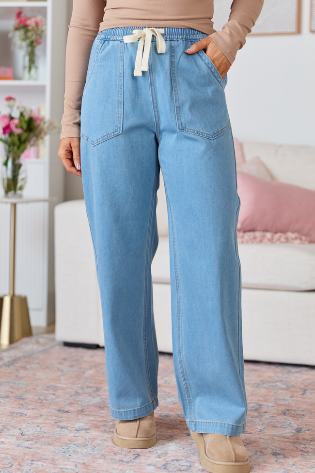 Bridgette Loose Fit Drawstring Jeans SALE